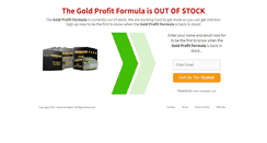 Desktop Screenshot of goldprofitformula.com